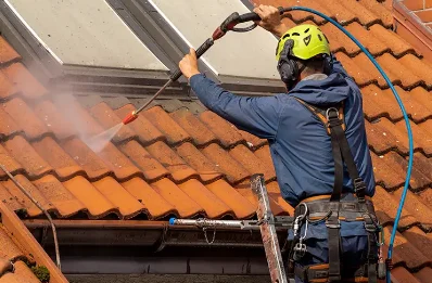Démoussage et hydrofuge de toiture à Bessan